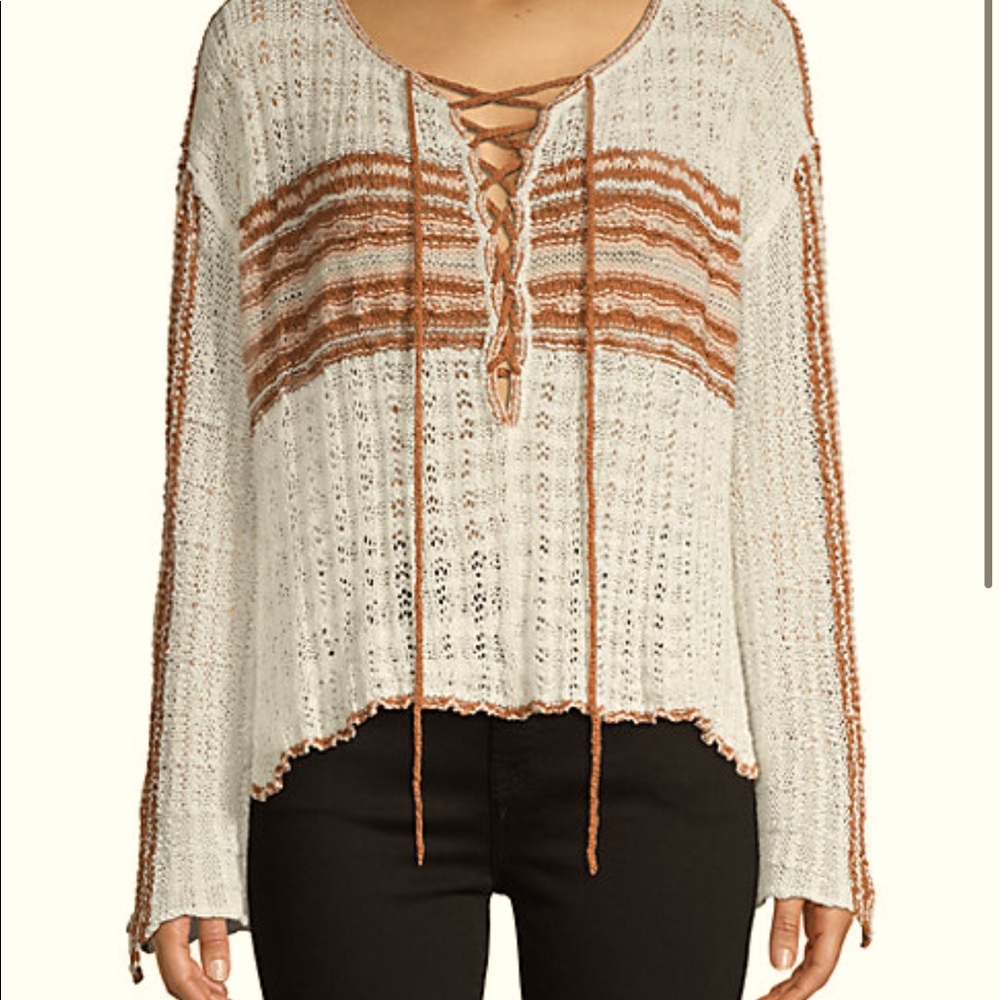 NWT Free People Marina Bay knit cropped sweater